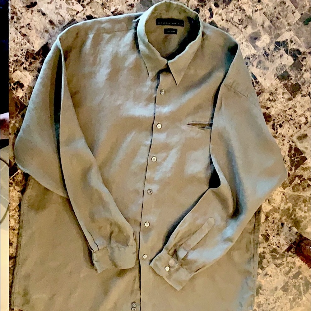 Metropolitan View 100% Irish linen L